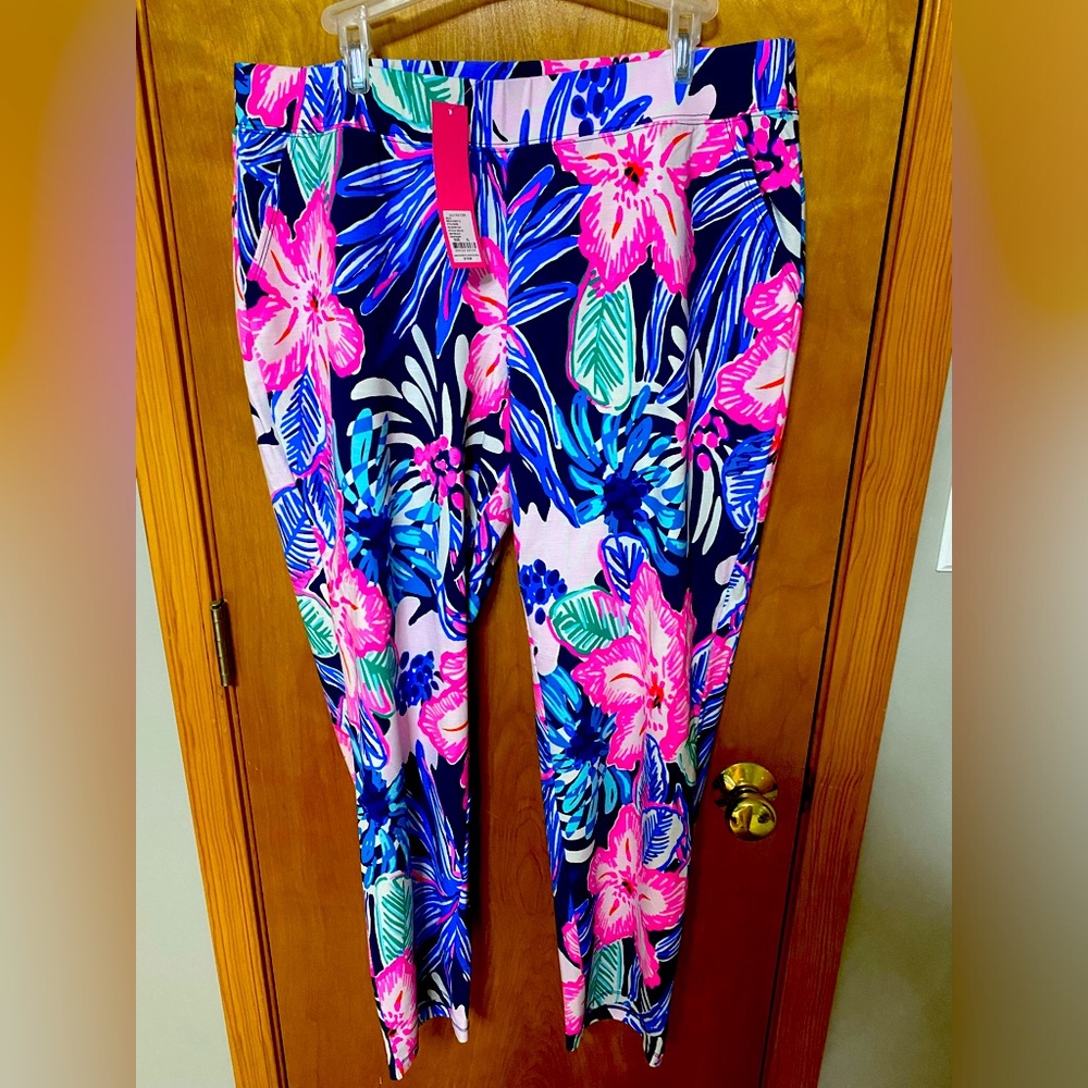 LP Malani Knit Pant in High Tide Navy Sugar Mambo